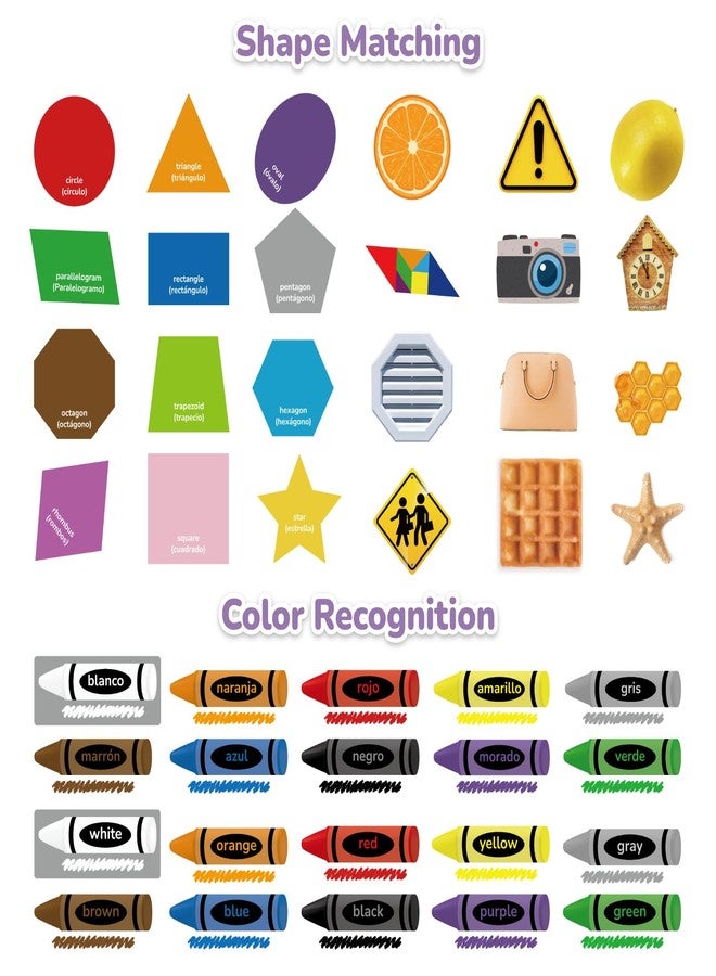 CHEFAN Felt Shape and Color Matching Game Set for Toddlers, Shape Sorter & Color Recognition, Shape Puzzles Learning Sorting Toys, Educational Montessori Toy for Preschool, 3+ Years Old Kids - Image 2